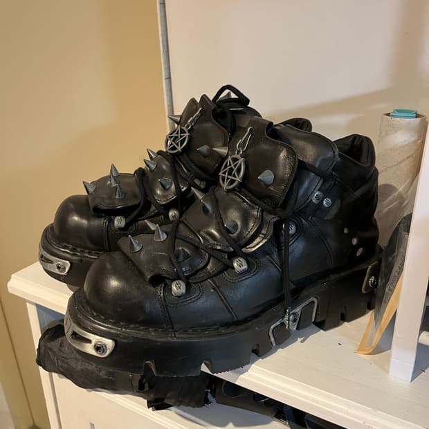 뉴락 스파이크 플랫폼 레더 부츠 43