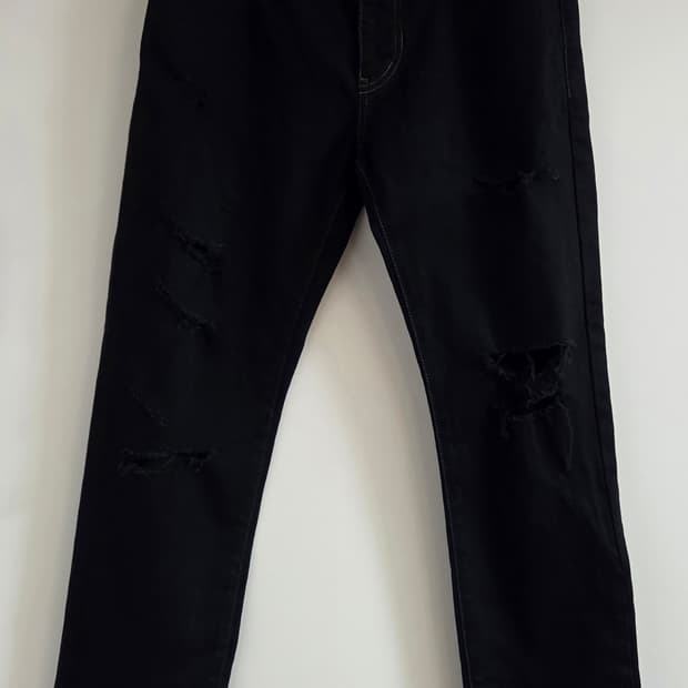 YSL 생로랑 16시즌 디스 블랙진 무파진