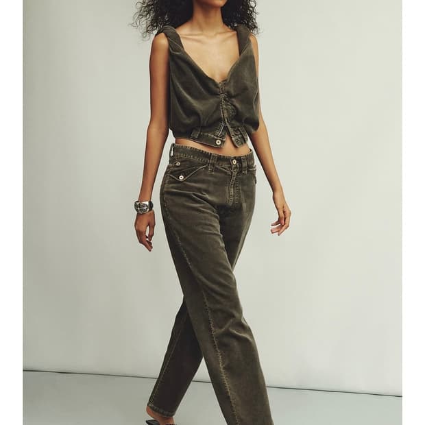 후미카우치다 코듀로이팬츠