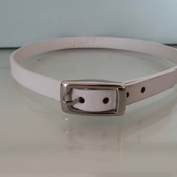 레더 초커 목걸이 펑크