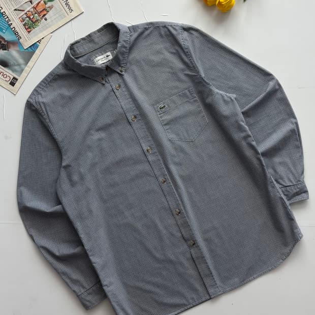 라코스테 깅엄 체크 셔츠