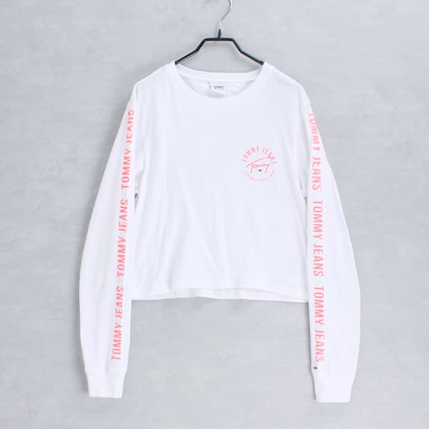 TOMMY JEANS _ crew neck crop L/S