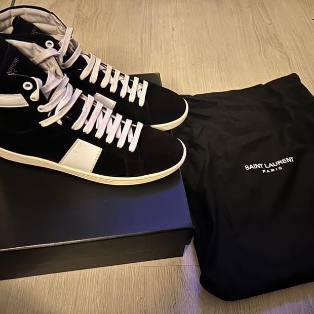 생로랑 하이탑 스니커즈 41사이즈