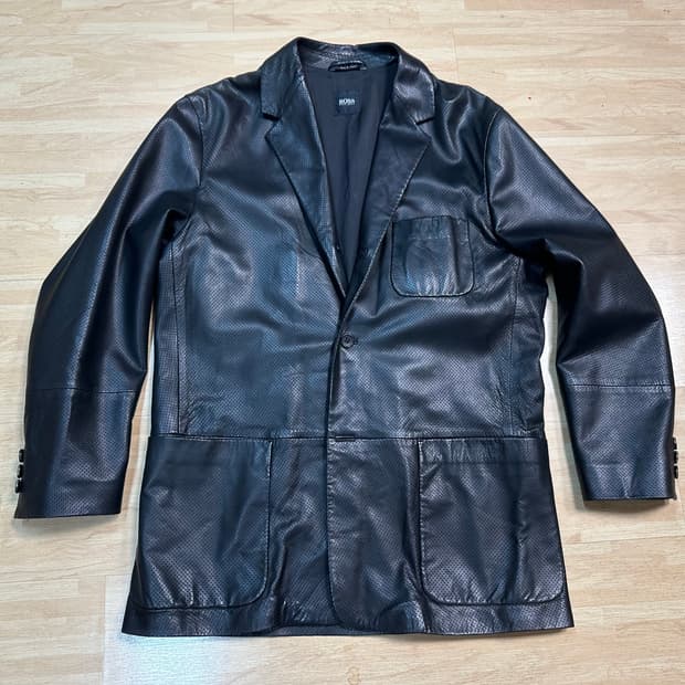 휴고보스 남성 양가죽 자켓