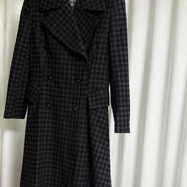 비비안웨스트우드 체크 코트 38