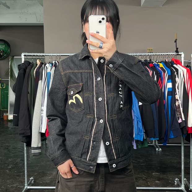 EVISU 트러커 데님 자켓