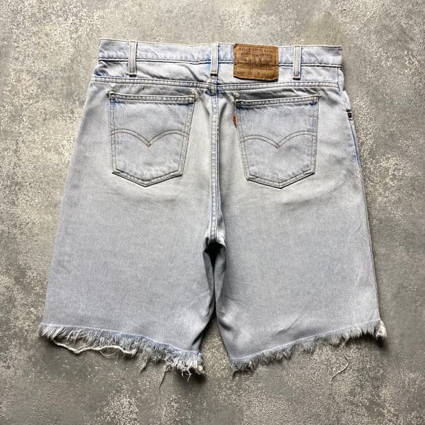 [32-33] 90s Levi's 550 리바이스 오렌지탭 데님 쇼츠