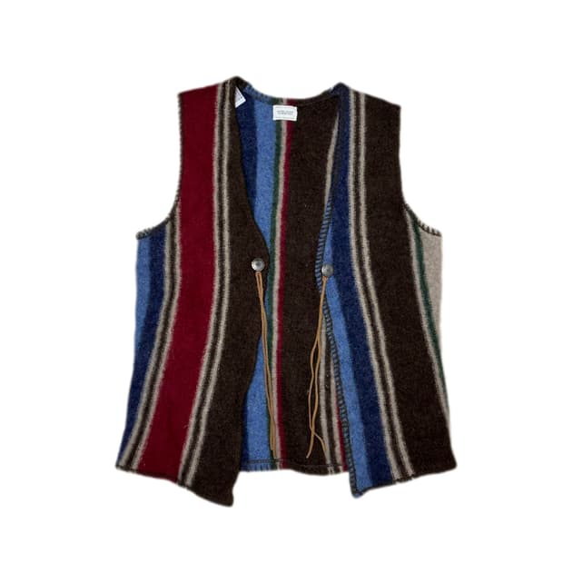 90‘s BENETTON western concho vest 