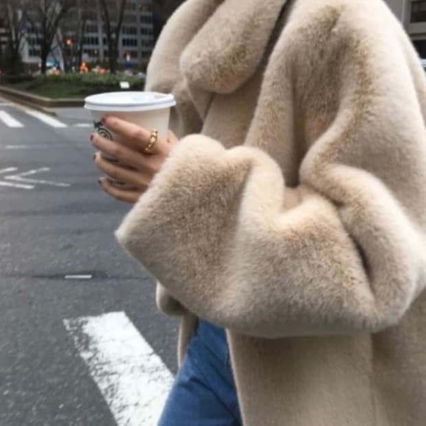 모네 리본빛 에디트 퍼자켓