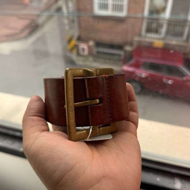 리바이스 이태리 생산 가죽 벨트