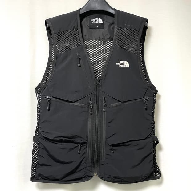 노스페이스 기어메쉬 유틸리리 조끼 100 L _ 블랙 (등산 낚시 배달