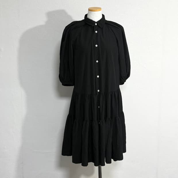 22ss 꼼데가르송 꼼데가르송 프릴 폴리 원피스 s