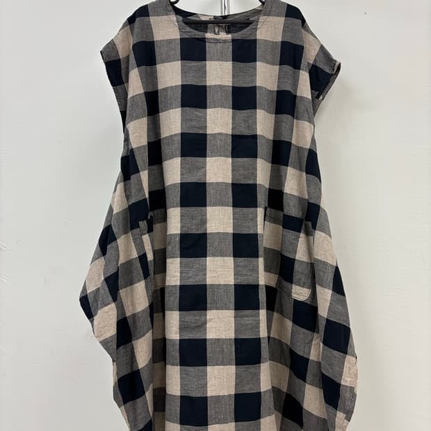 빈티지 체크 원피스