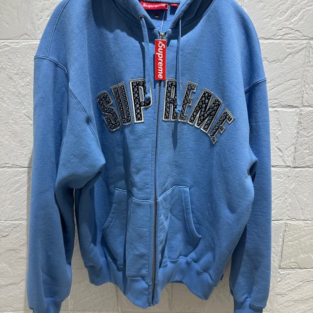 슈프림 bb사이먼 후드 집업 블루