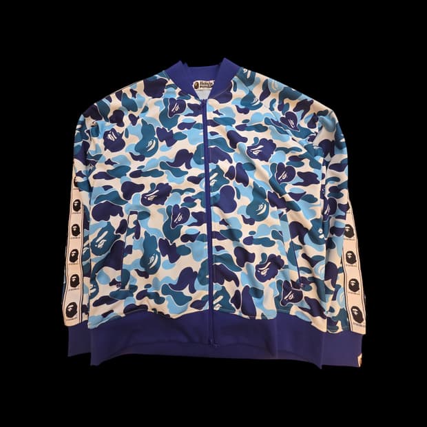 베이프 블루 카모 져지