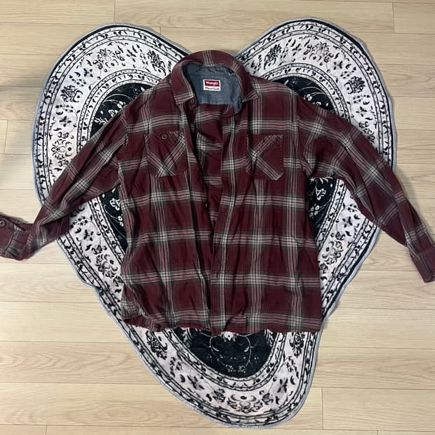 wrangler 빈티지 체크셔츠 