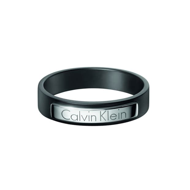 Calvin Klein 캘빈클라인 로고 블랙링 반지