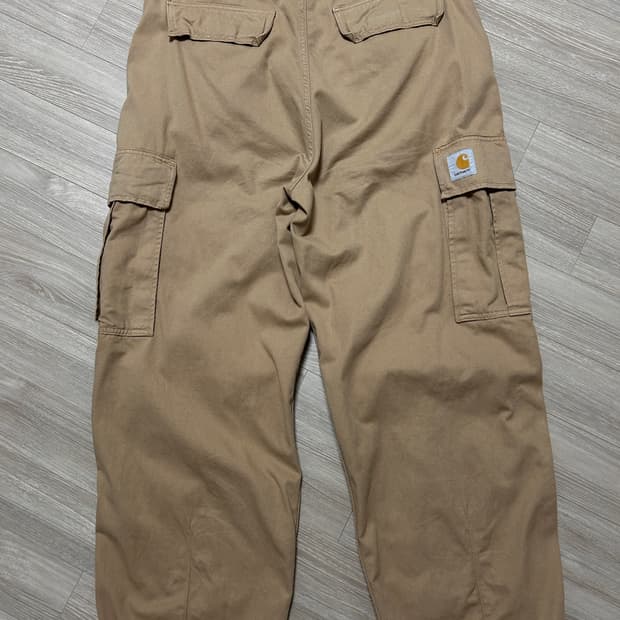 [34사이즈] 칼하트 콜 카고 팬츠 피넛 컬러 