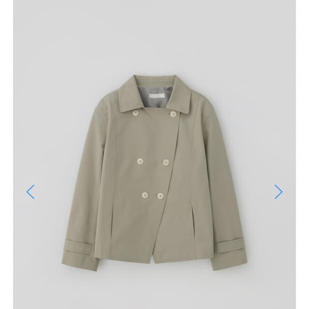 타낫 T/T Double half trench coat (beige)