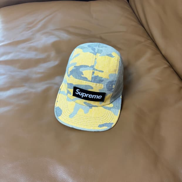 Supreme 슈프림 워시드 카모 캠프캡 모자 (Washed Camo)