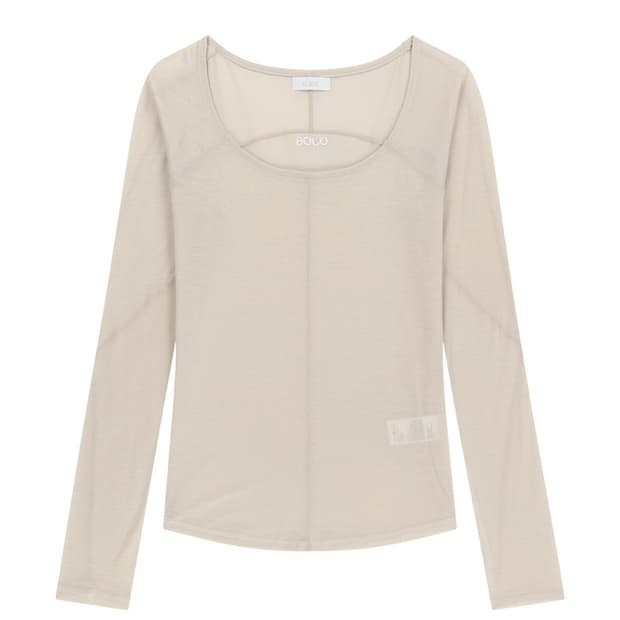 오호스 Flatseam Long Sleeve Top / Oatmeal