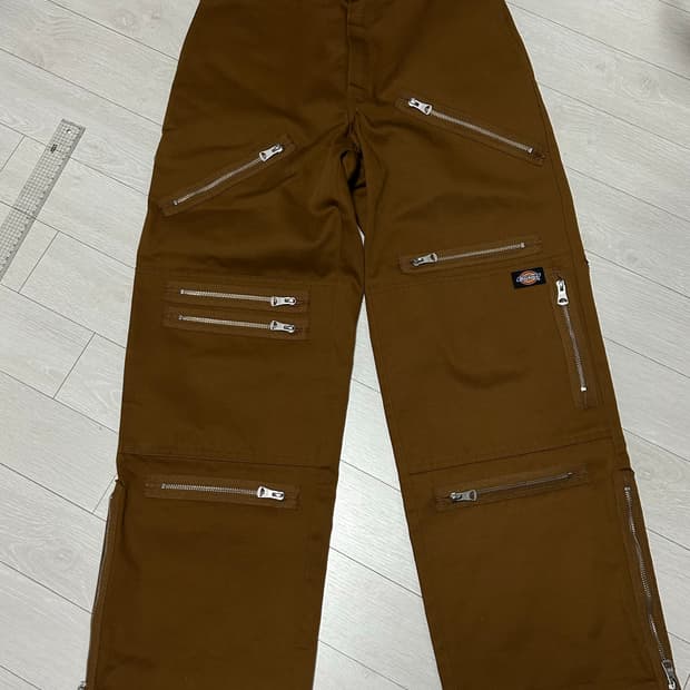MYne x Dickies 더블니 지퍼 팬츠 s size