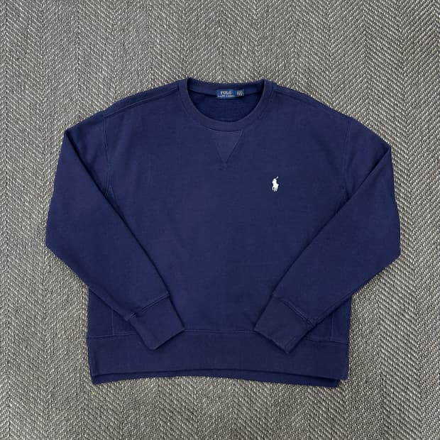 폴로  네이비 맨투맨S