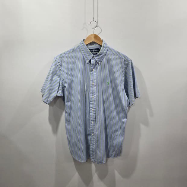 폴로랄프로렌 버튼다운 스트라이프 반팔셔츠 44/88