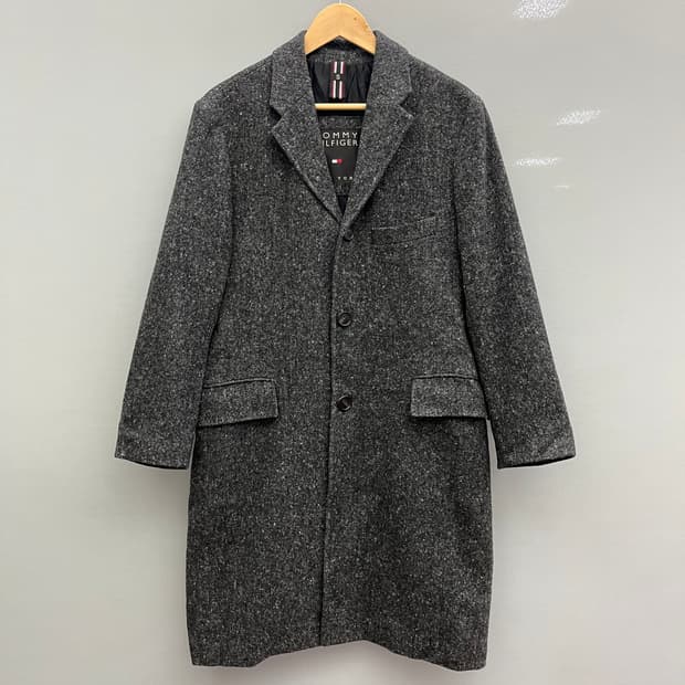 타미힐피거 그레이 모직 코트