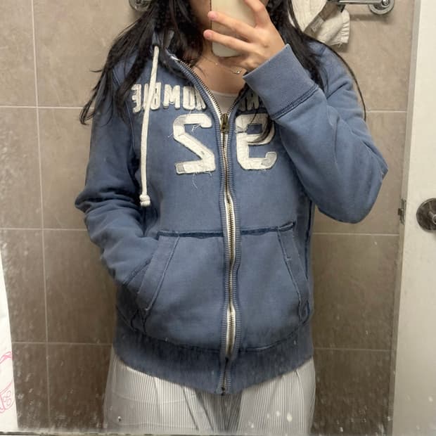 아베크롬비 하늘 후드집업 s (겨쿨 강추)