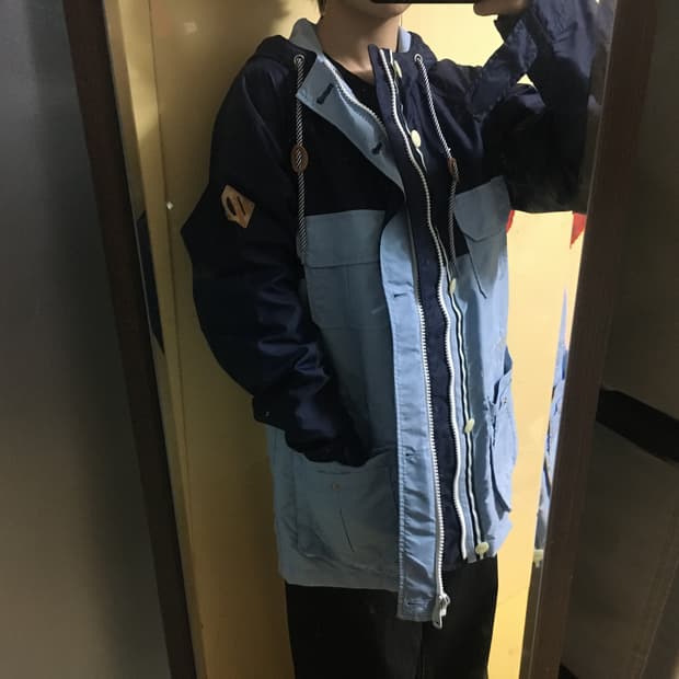 하늘색 자켓 빈티지