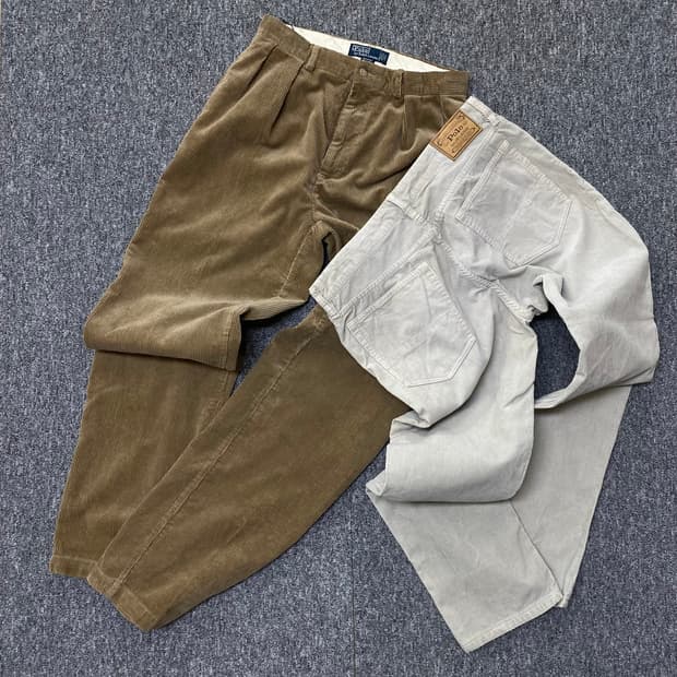 90s 두산폴로 데드스탁 coduroy Andrew pants