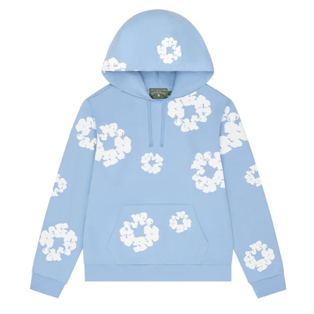 데님티어스 라이트 블루 후드티 M