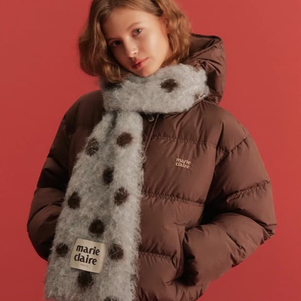 마리끌레르 도트 리버시블 머플러 