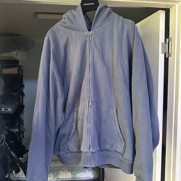 [XL] 이지 갭 더블 레이어 후드 집업 네이비