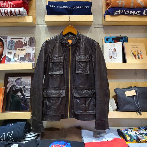 휴고보스 오랜지 라벨 필드 자켓