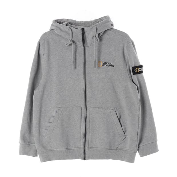 내셔널지오그래픽 시그니처 와펜 후드 집업 XL
