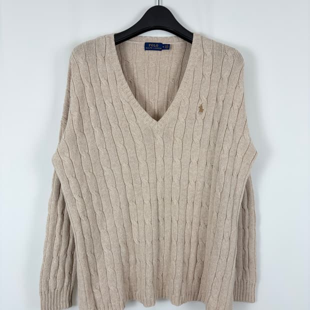 a200) 폴로랄프로렌 포니 브이넥 케이블니트