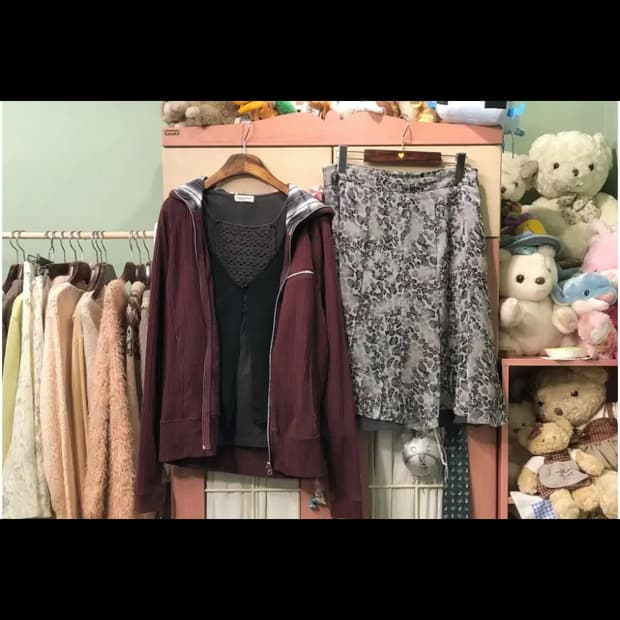 카모메산장 빈티지 모리 코디 세트