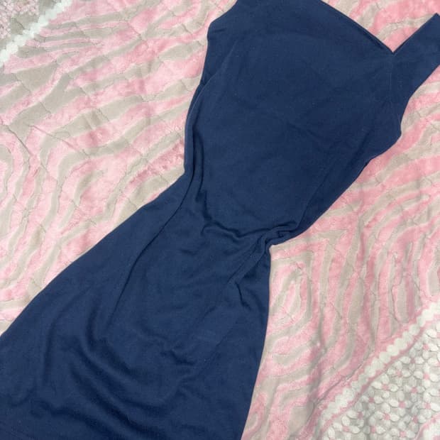 네이비 나시 원피스 