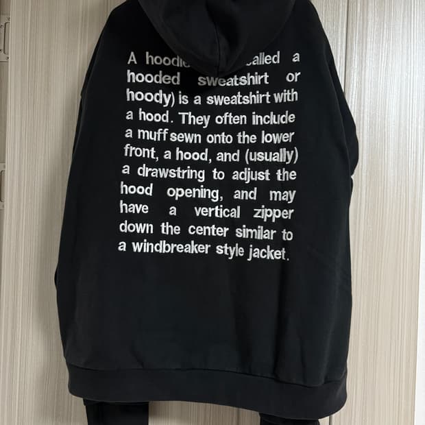 베트멍 16ss 레터링 자수 후디