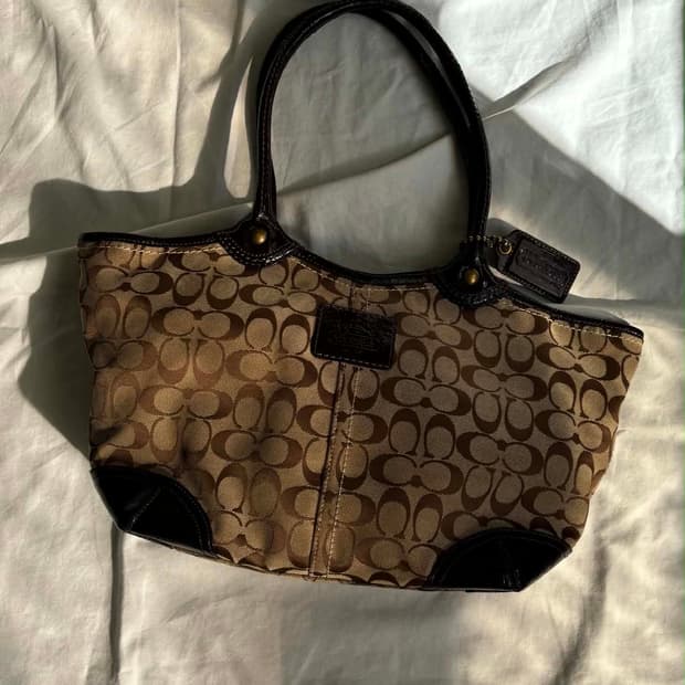 Coach Signature Jacquard Tote Bag