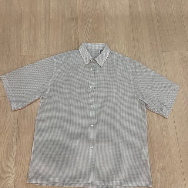 캡틴선샤인 24ss 반팔 체크 샤츠 38(100)