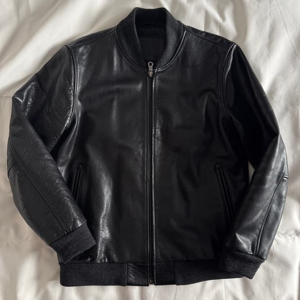 [L] 리바이스 버팔로 레더 봄버 자켓