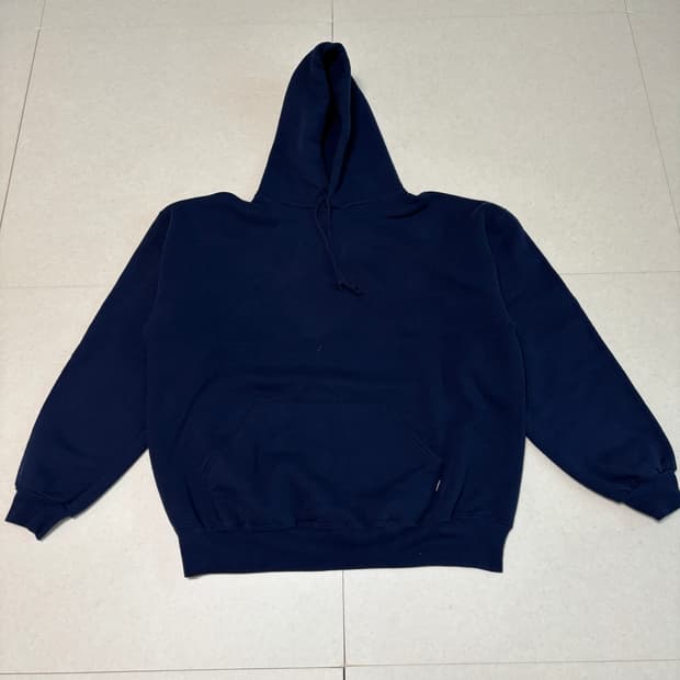 Usa 90s 러셀 애슬레틱 후드 네이비 XL