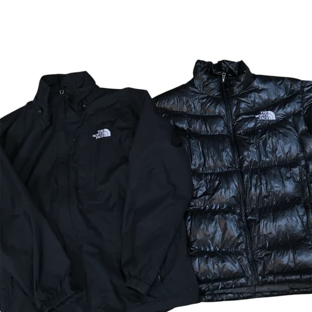 노스페이스 패딩(경량패딩+바람막이) 