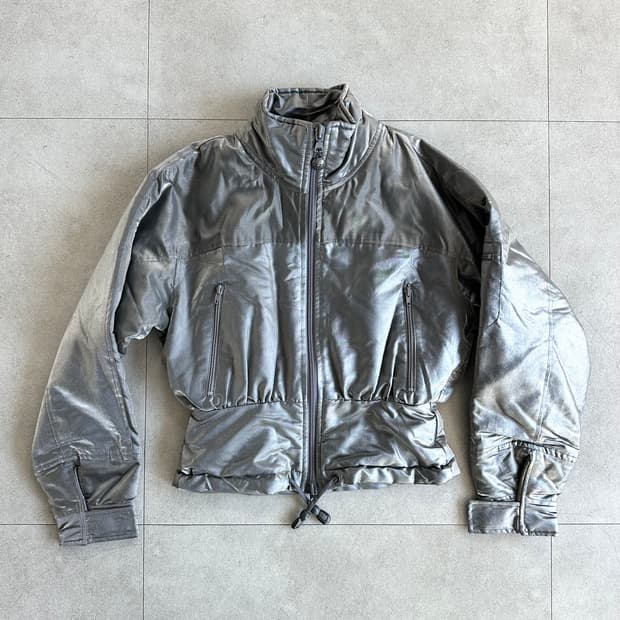 조르지오 아르마니 1997AW 아카이브 실버 봄버 자켓