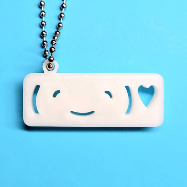 하트 이모티콘 키링 키체인 y2k