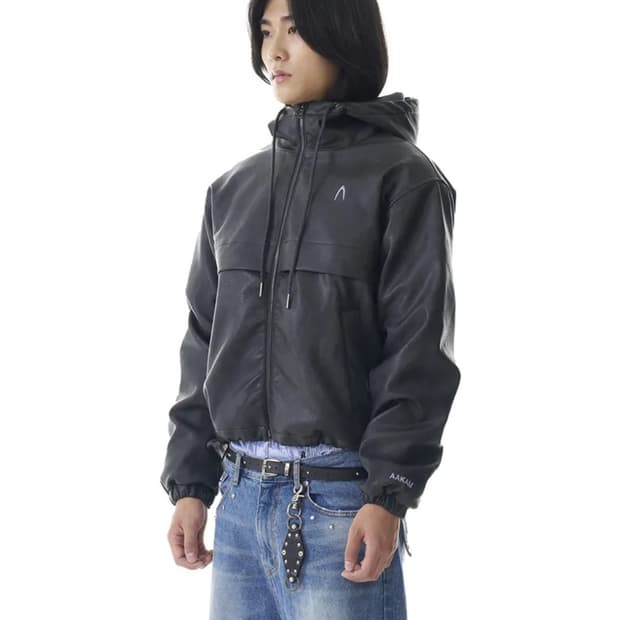 아캄 레더 푸퍼 자켓