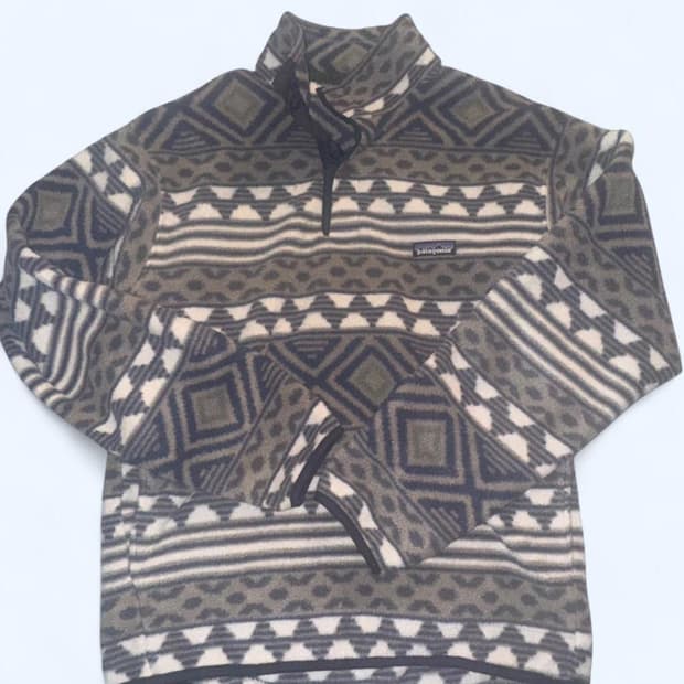 90s USA 파타고니아 신칠라 스냅-T 네이티브 패턴